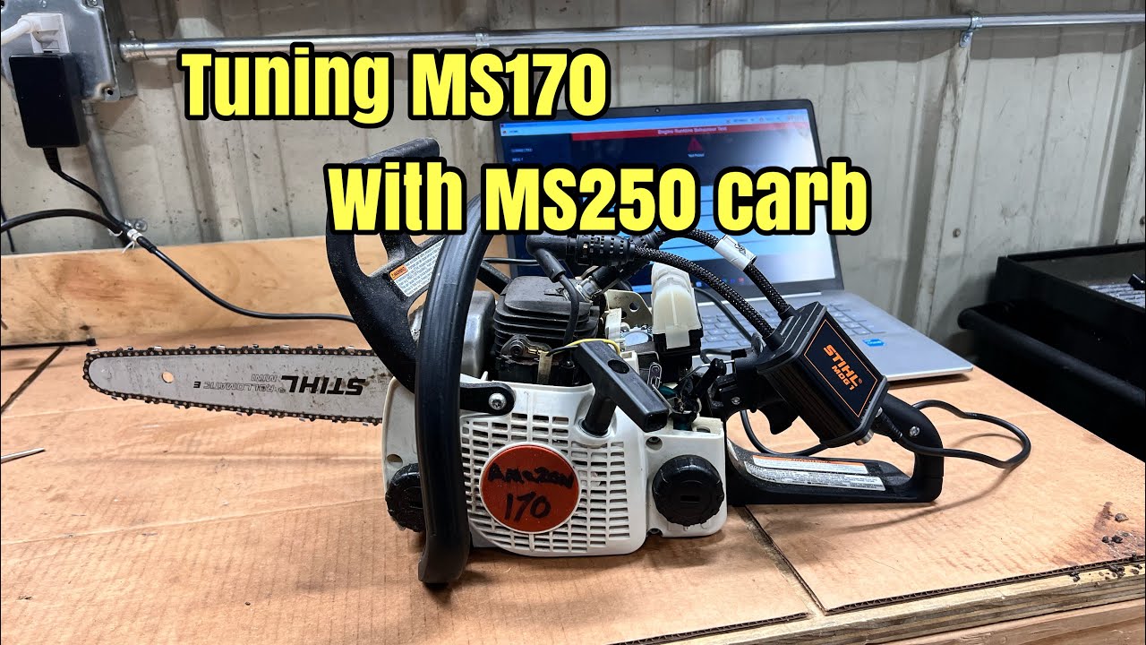 New carburetor upgrade on the Stihl ms170 . Amazon 170 motor