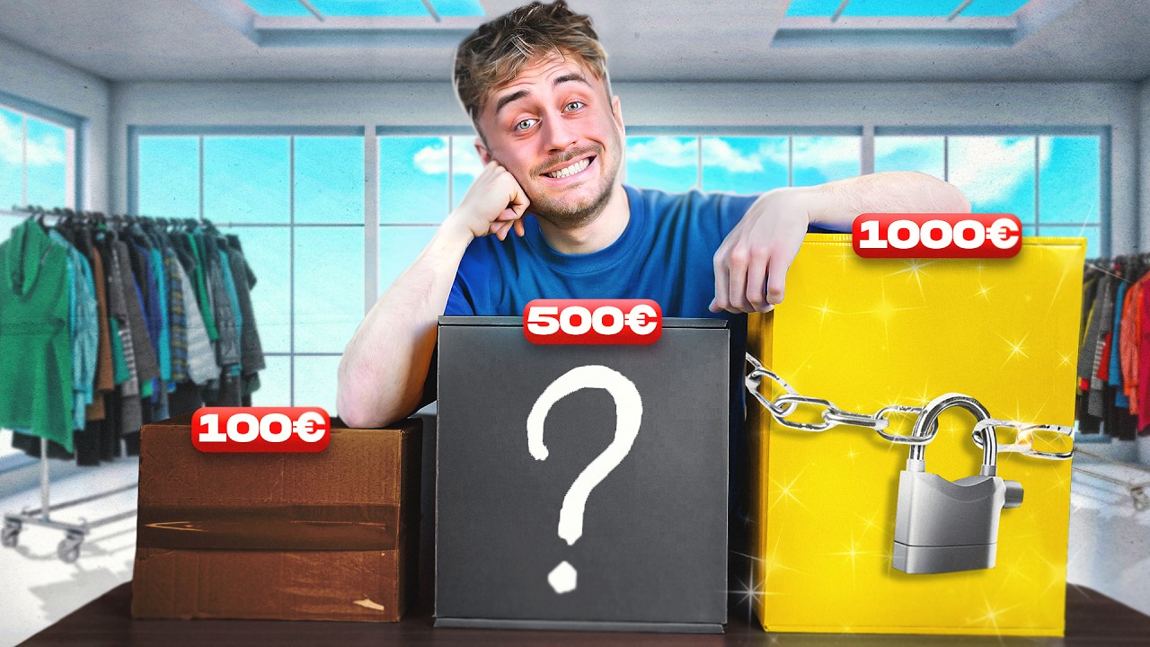 BOÎTE MYSTÈRE 100€ Vs 500€ Vs 1000€ 😱 (c'est n'importe quoi)