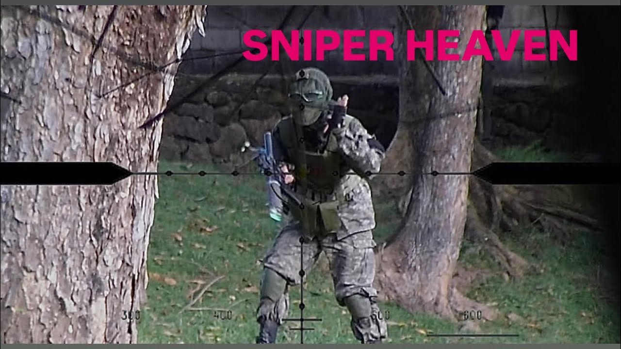 Enjoying the wide open area of The Fortress game site.they call it sniper heaven.