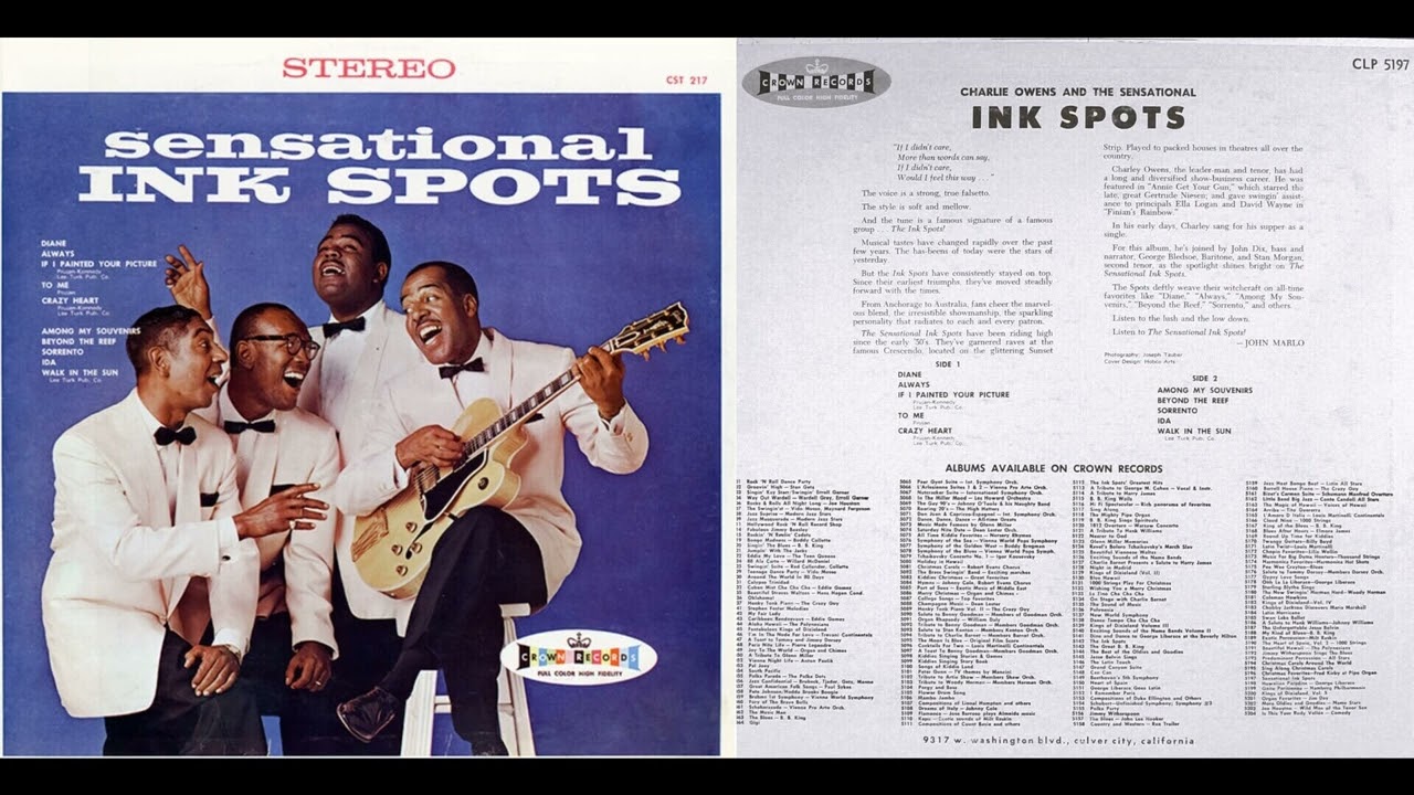 Charlie Owens & The Sensational Ink Spots- Sensational Ink Spots- If I Painted Your Picture