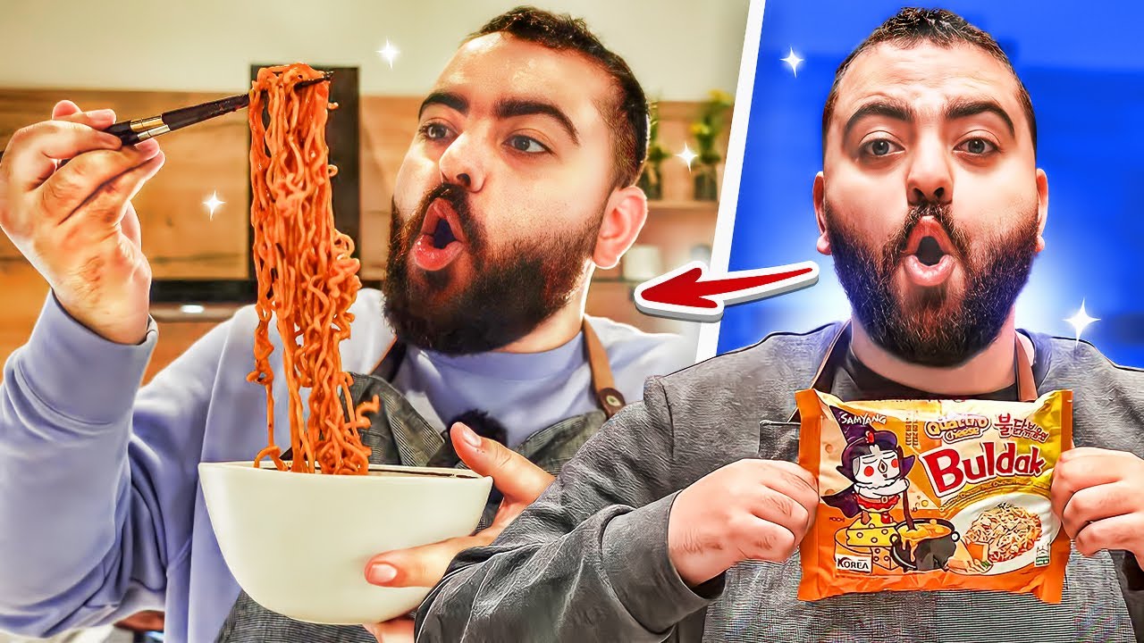 سويت وصفات رهيبة بالنودلز الكورية😍🍜