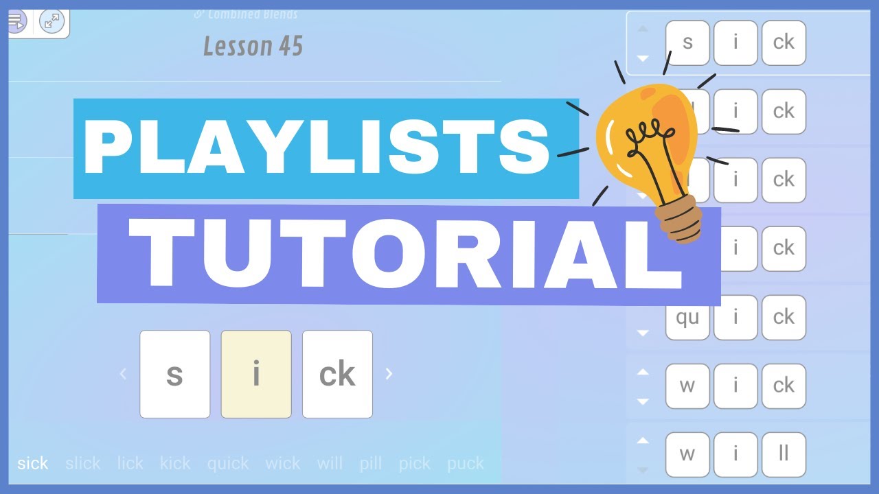 Playlists Tutorial | Build premade word chains using Blend!