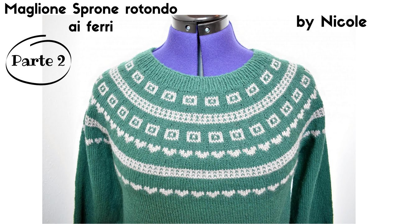 Maglione Top Down con Sprone Rotondo(Parte 2)