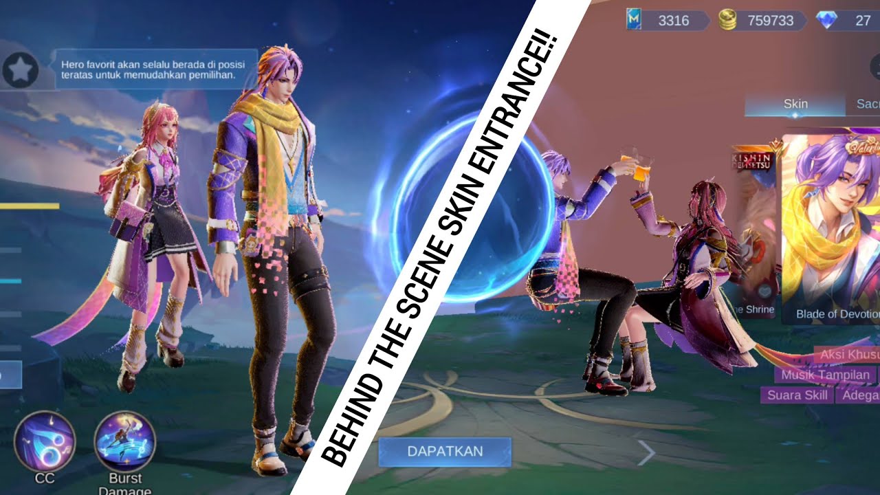 Behind The Scene Odette & Lancelot Valentine Skin Entrance Animation | MLBB 2018 Vibes
