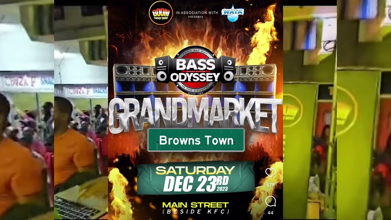 Bass Odyssey, Delingy & Steppa @ Browns Town, Grand Market 2023 Pt 2