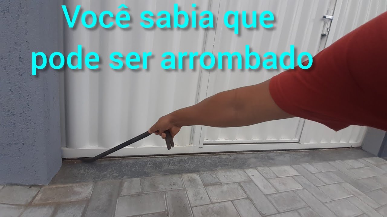 como evitar arrombamento no portão deslizante (portao de correr), contra roubos (melhor segurança).