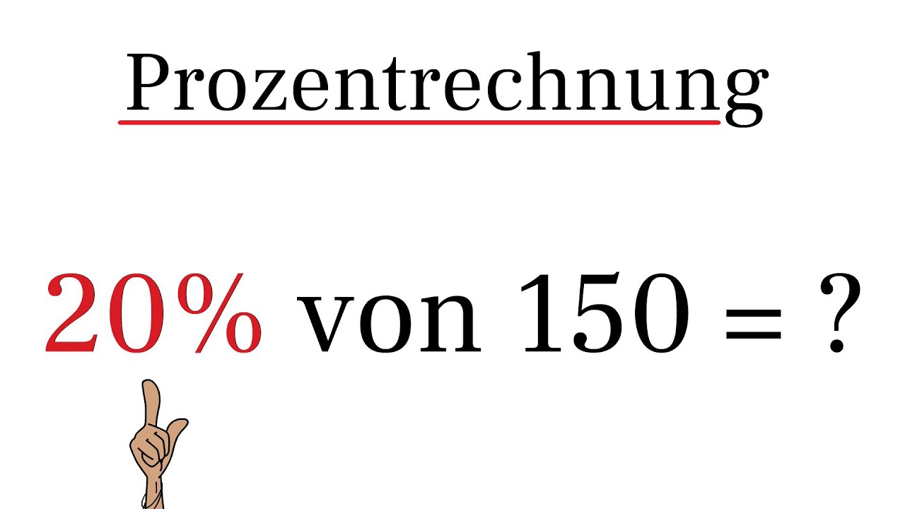 Prozentrechnung - Prozent einfach berechnen %