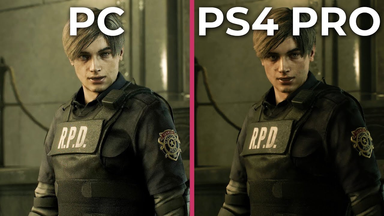 Resident Evil 2 Remake &ndash; PC vs. PS4 Pro Graphics Comparison [1080p]