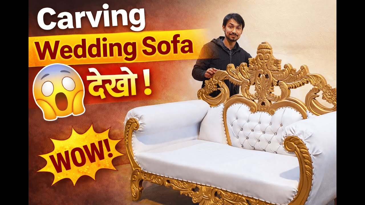 Wedding Carving Sofa | Luxury Handcrafted Wedding Sofa
