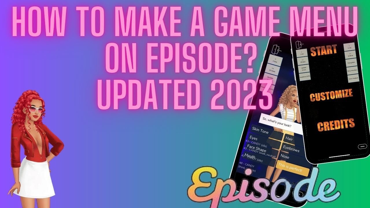 HOW TO MAKE A GAME MENU ON EPISODE | UPDATED 2023| #episodeinteractive  #episodestories #episode