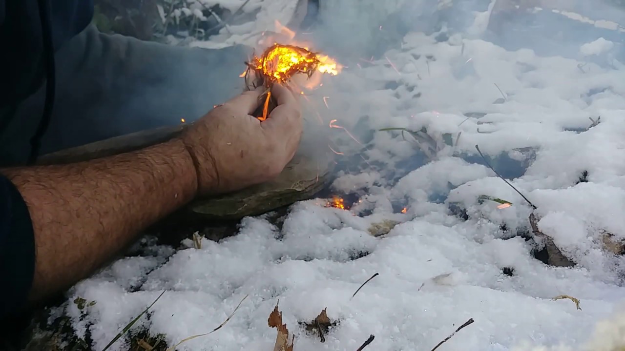 Fire Roll - One arm/injury - Wet conditions in the Woods on Natural Surfaces survival challenge