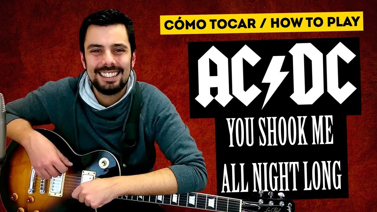 Cómo tocar YOU SHOOK ME ALL NIGHT LONG de AC/DC Tutorial de Guitarra + SOLO | Marcos García