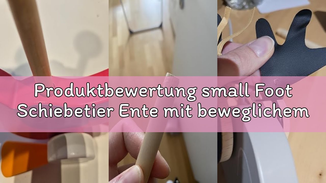 Produktbewertung small Foot Schiebetier Ente mit beweglichem Kopf aus Holz, hilft beim Laufenlernen,