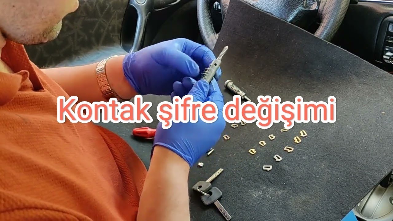 Kontak şifre değişimi ve eski anahtarı yeni şifreye uyarlama (VECTRA B OTOMATİK)