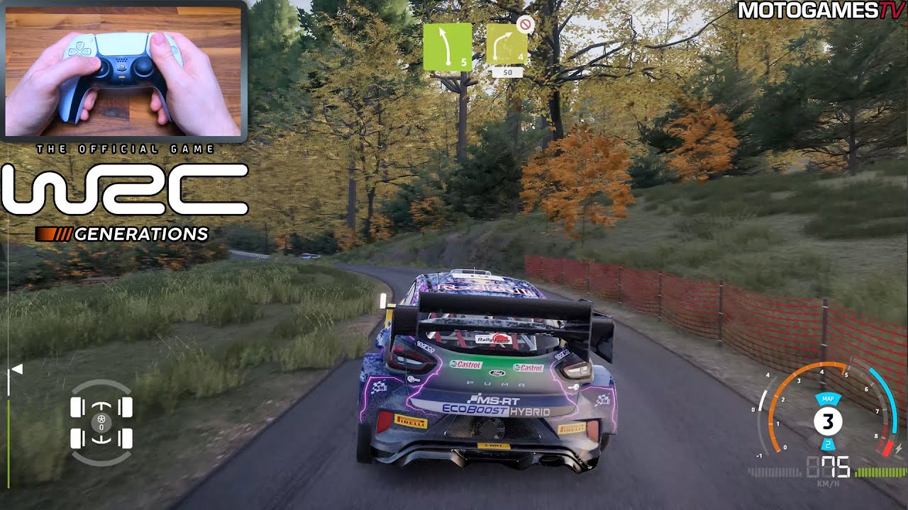 WRC Generations PS5 Controller Gameplay | Ford Puma Rally1 at Rally Japan