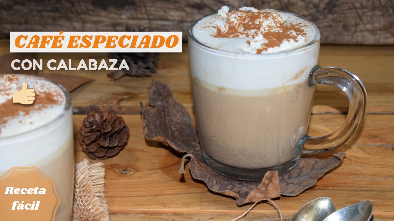 Receta del CAFÉ ESPECIADO con leche y CALABAZA que triunfa en Starbucks 😋☕ Pumpkin spice latte