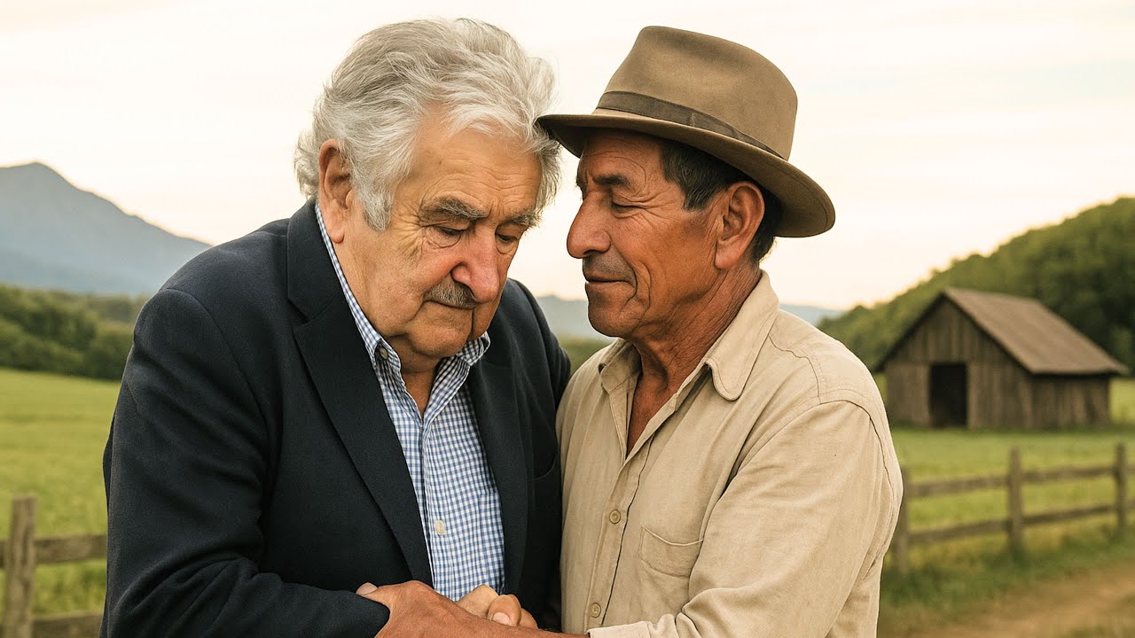 José Mujica se reúne con el campesino que le salvó la vida — el abrazo enternece al país