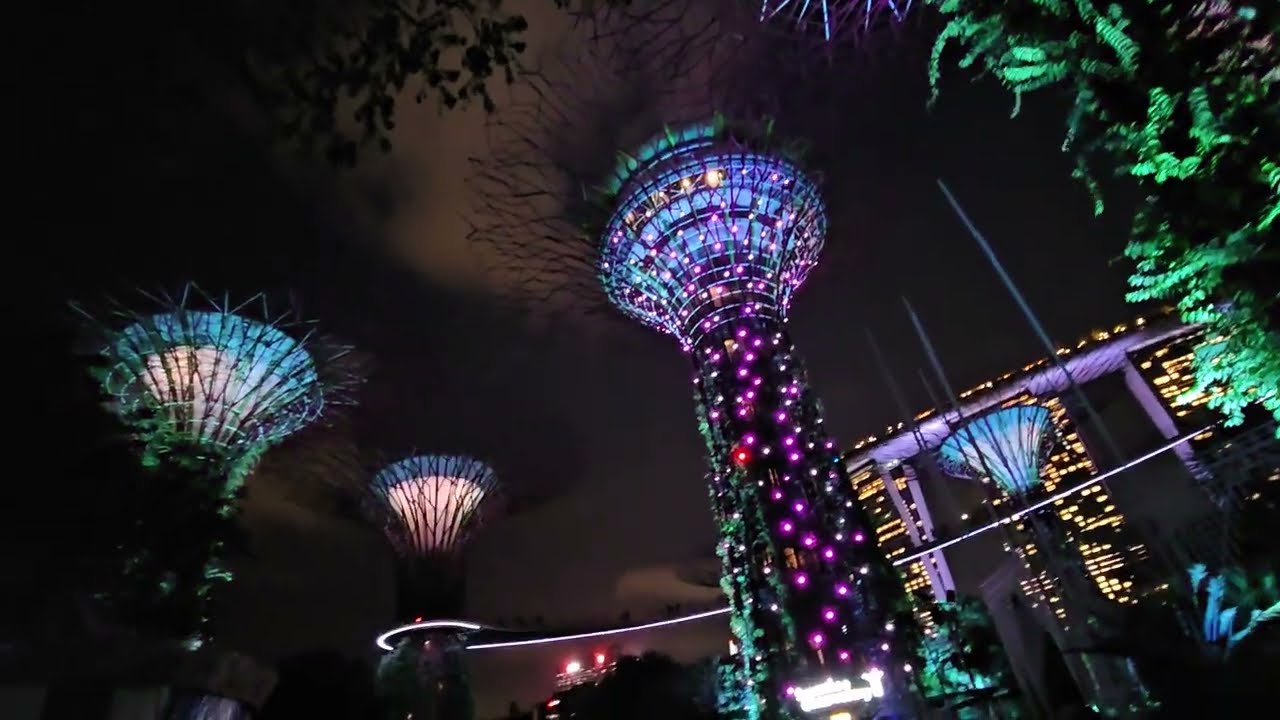Singapore Gardens By The Bay light show 