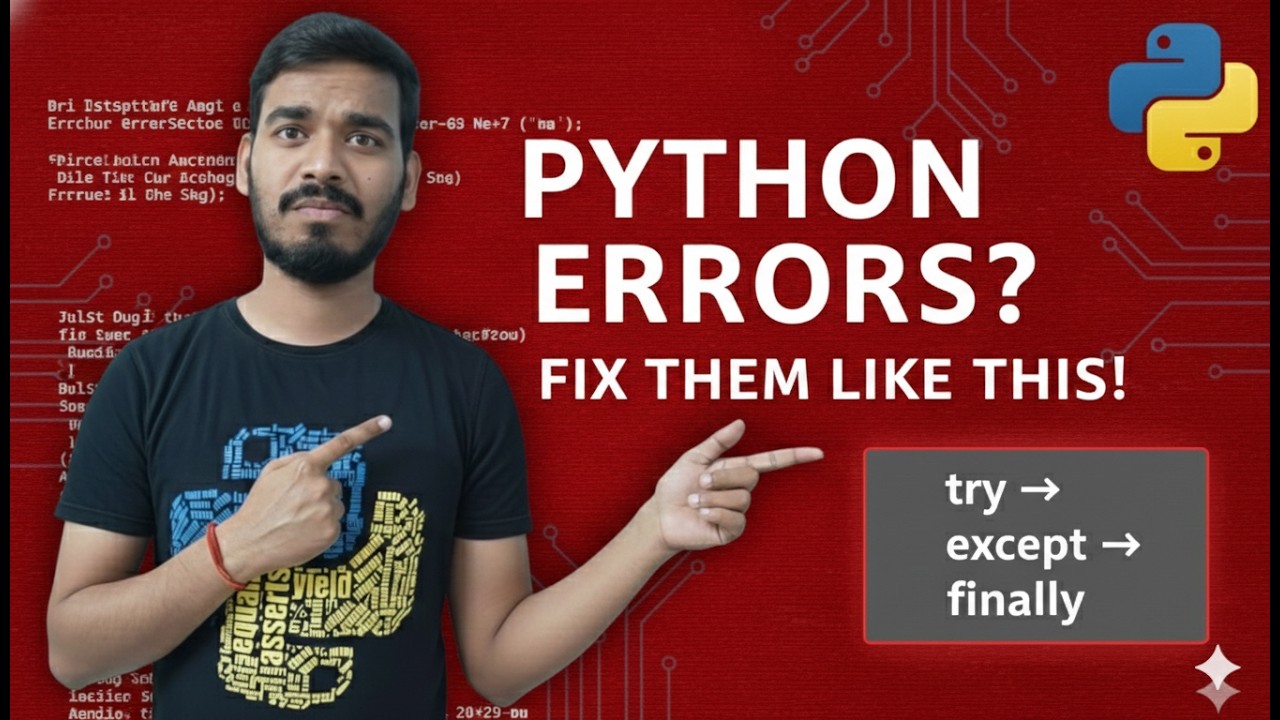29.Exception Handling in Python (Full Guide) | Try Except  | Real Examples