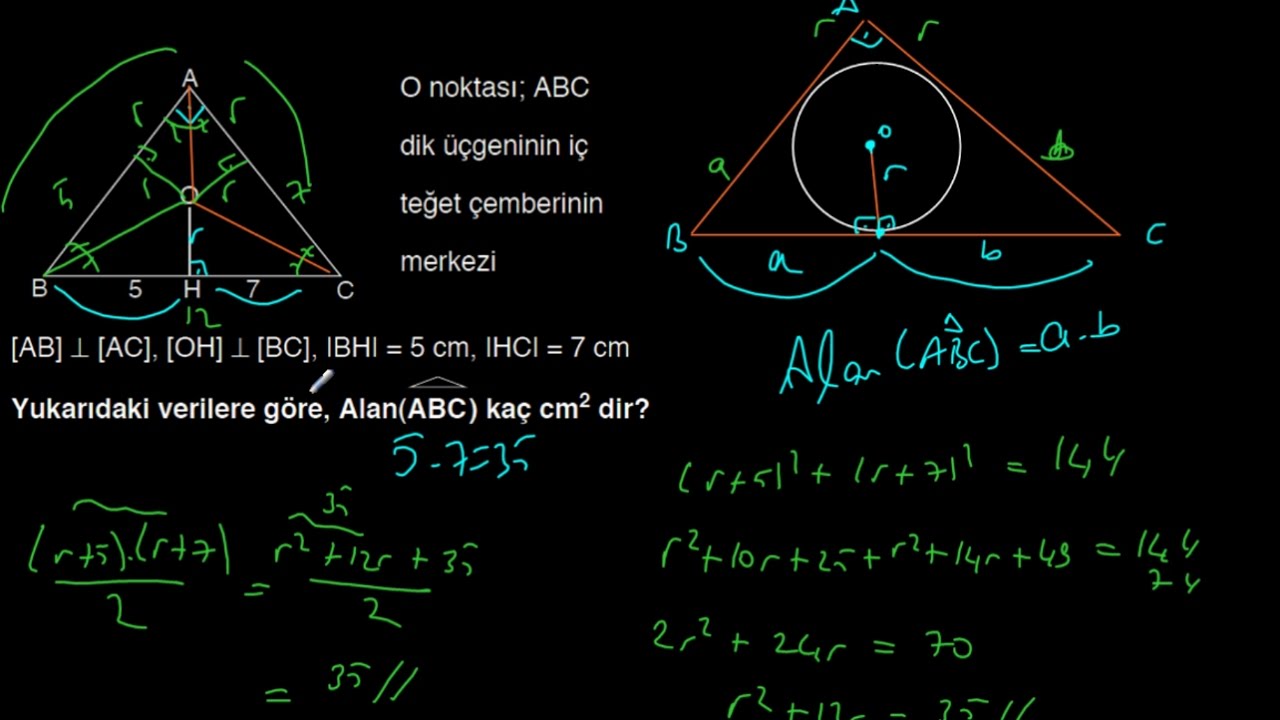 ÜÇGENSEL BÖLGENİN ALANI-3 | ALAN PARÇALAMA | GEOMETRİ | METİN HOCAM