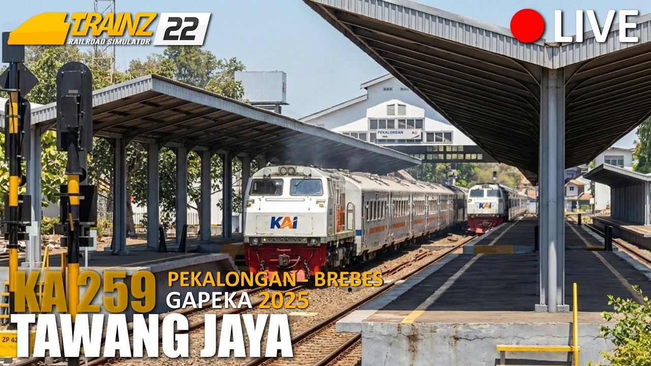 🔴 [LIVE] DINAS DI SIANG TERIK! Dinas KA 259 Tawang Jaya (Part 2) | TRAINZ SIMULATOR INDONESIA
