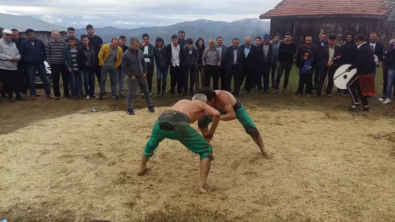 ÇORUM-İSKİLİP Yukarı Ekşioğlu Köyü Hocaların Karakucak Güreşi