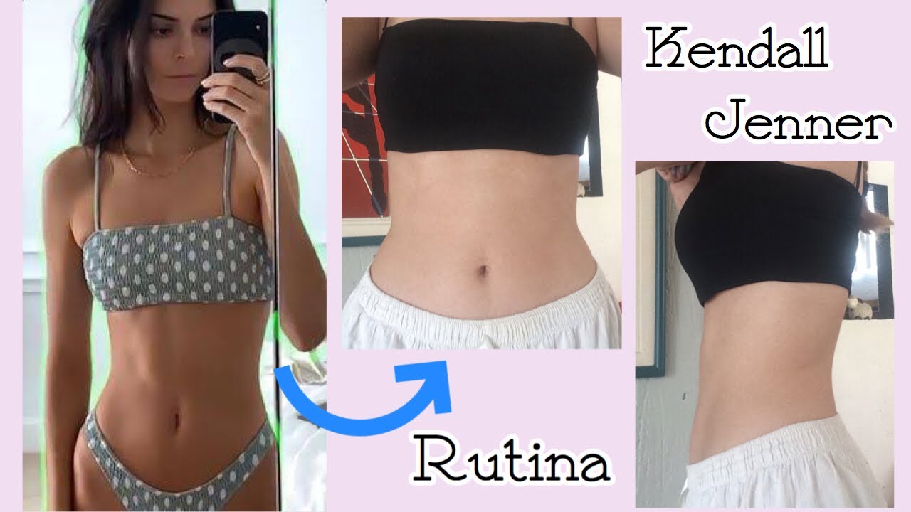 Probé la rutina de KENDALL JENNER para el abdomen por 2 semanas🥵