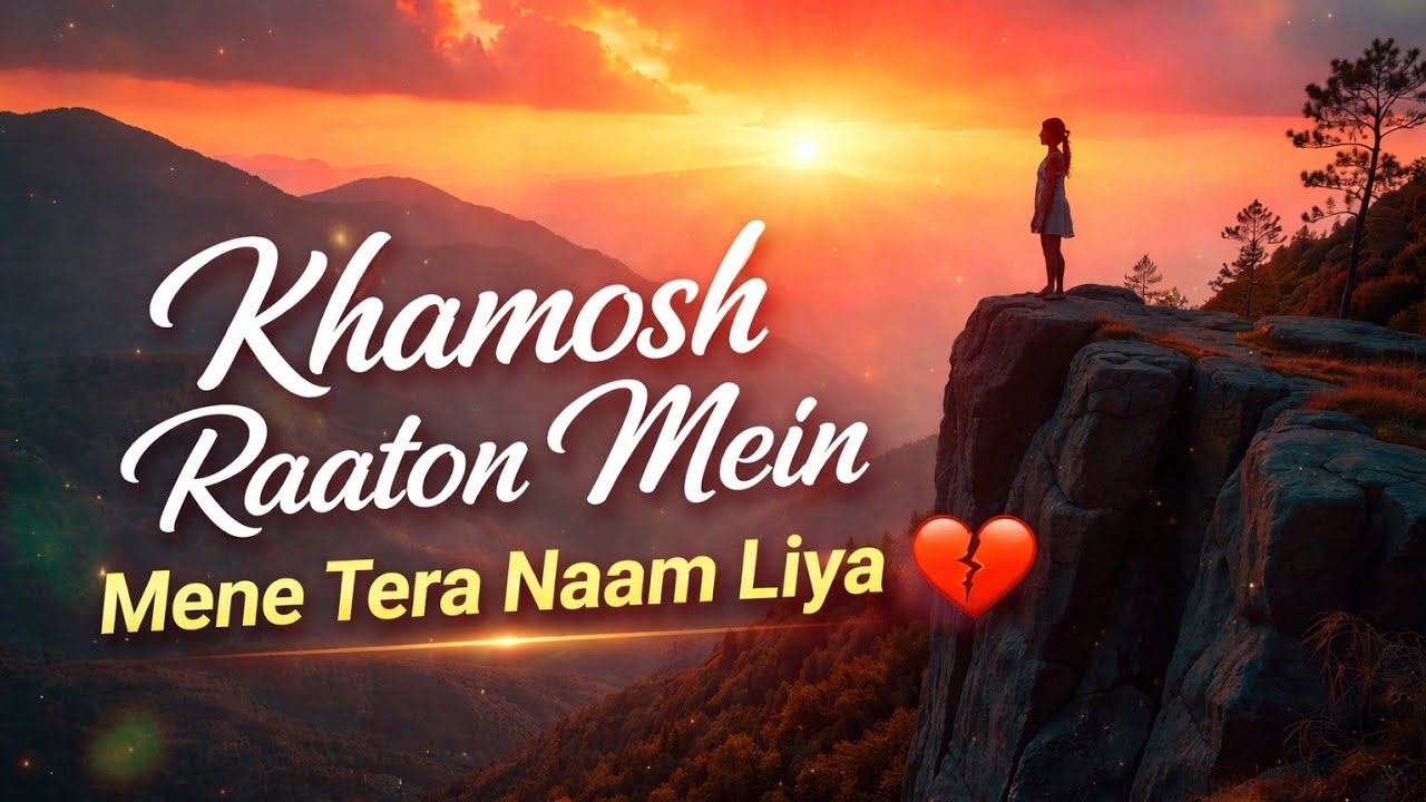 Khamosh Raaton Mein Mene Tera Naam Liya | AI Sad Song | Hindi Emotional Music 
