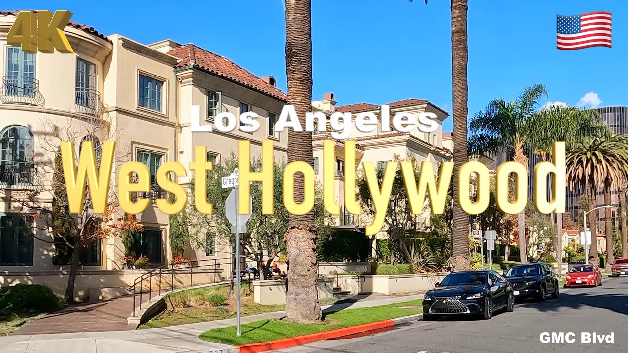[4K] Los Angeles, West Hollywood California USA in 2023 - Drive