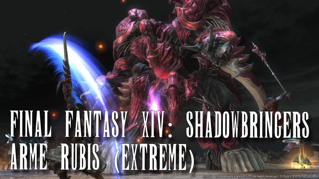 FFXIV: Shadowbringers - Arme Rubis / Ruby Weapon (Extreme) | AST POV