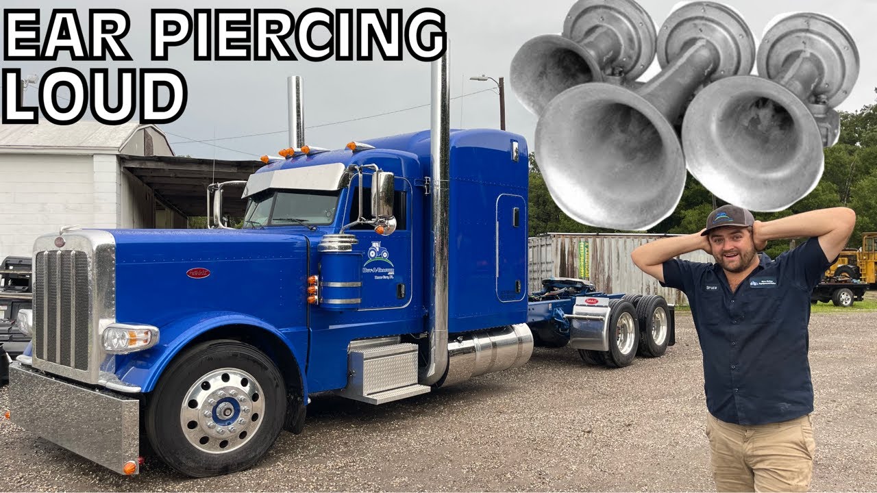 I Bought the LOUDEST Train Horns for the Peterbilt, Full Install Video!