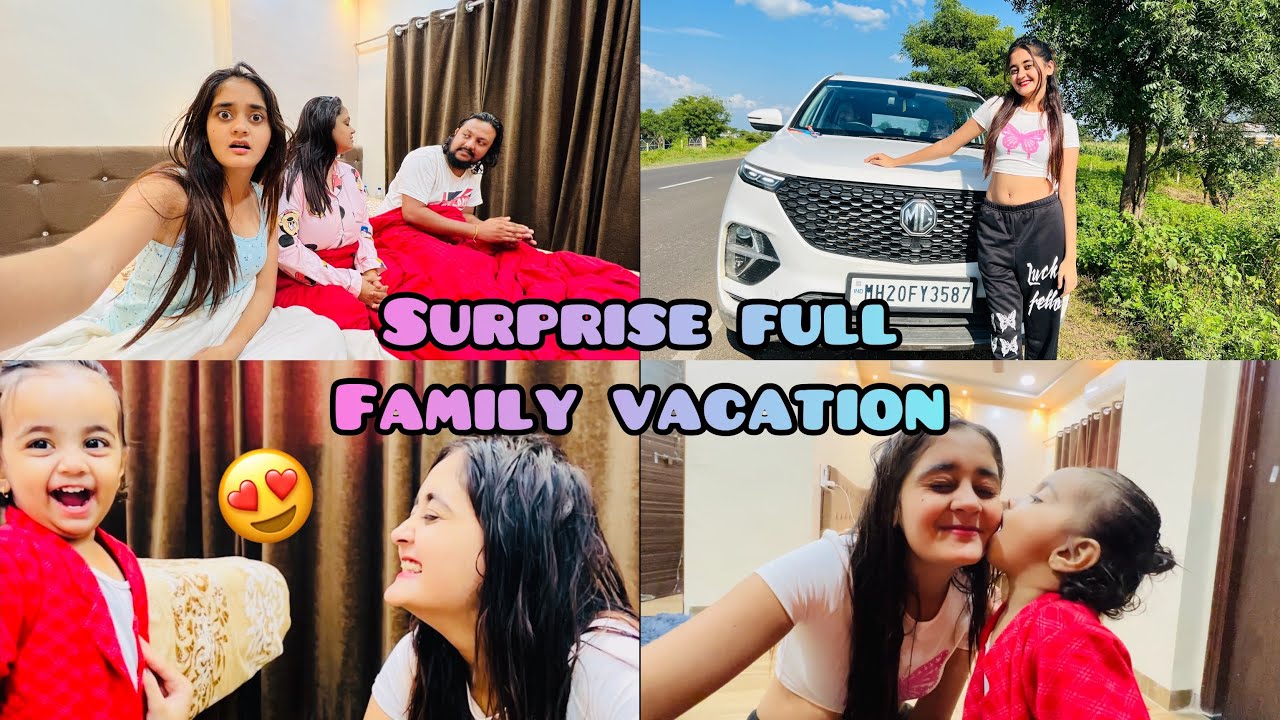 WOW! Papa ne plan ki Surprised family Picnic on weekend 💋 Chikoo baby ka cutest kiss Bindass Kavya