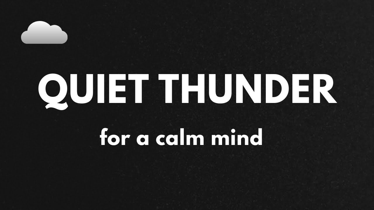 Quiet Thunder for a Calm Mind | 2 Hours Rain Ambience - with Black Screen for Sleep and Relaxation