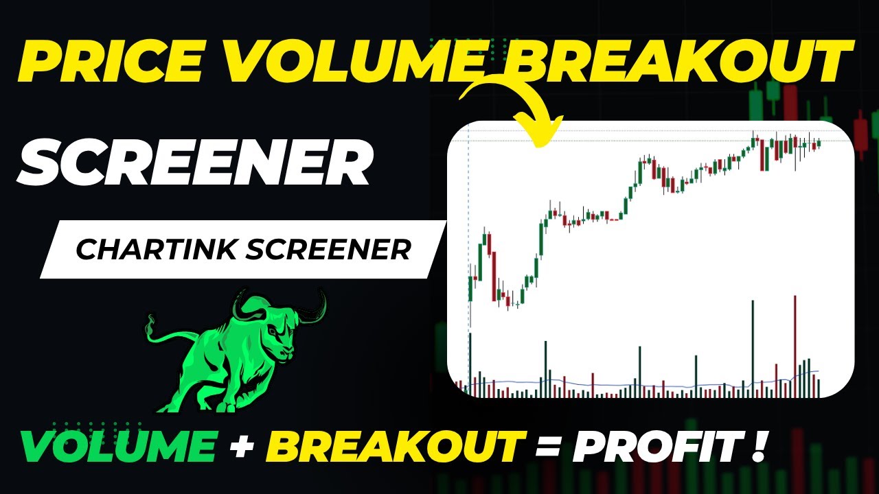 Price Volume Breakout Screener | Powerful Intraday Strategy for Consistent Profits (Chartink)