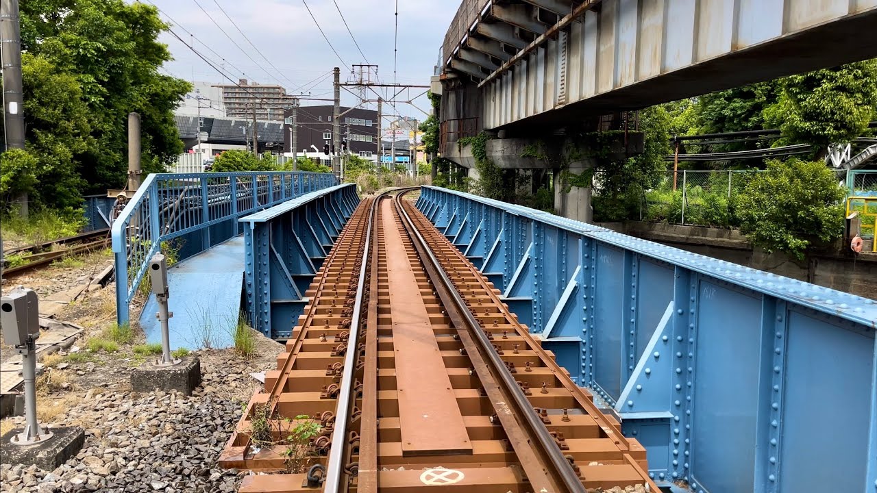 {JAPAN/Kawasaki]Musashi-Shiraishi Station area to Hamakawasaki Station walking scenery[Tsurumi Line]