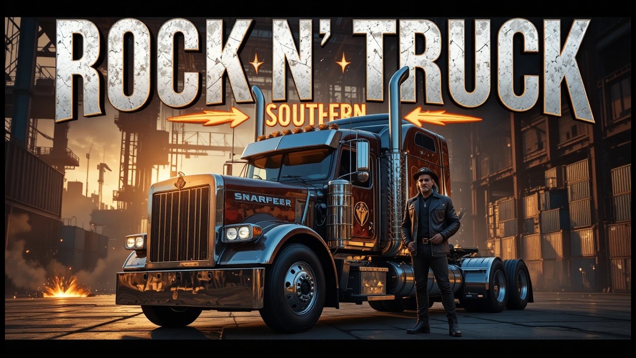 Country Rock for Truckers 2026 – Open Highway Driving Songs | Rock N Roll Las Vegas #TruckDrivers