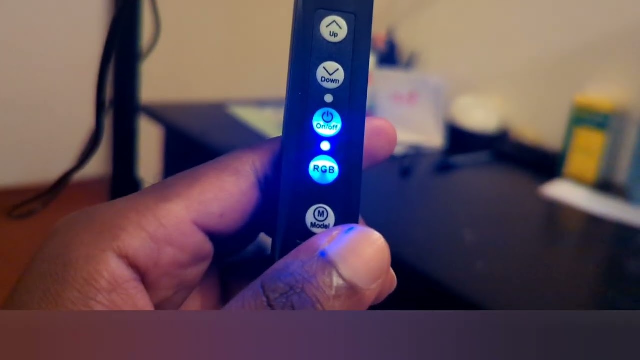 Как включить/выключить кольцевую RGB-светильник MJ26