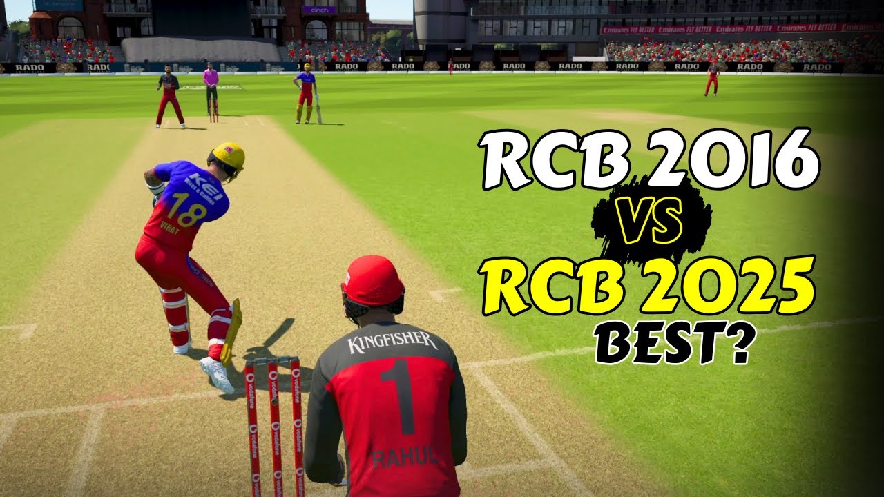 🔥🤯RCB 2016 VS RCB 2025 - Which Is Best? | Funny IPL Match | Cricket 24