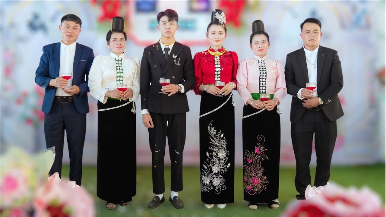 TOÀN CẢNH ĐÁM CƯỚI NGƯỜI DÂN TỘC THÁI ĐEN BẢN LỌNG LẦU - CHÚ RỂ HOÀNG PHÚ & CÔ DÂU KHÁNH NGÂN