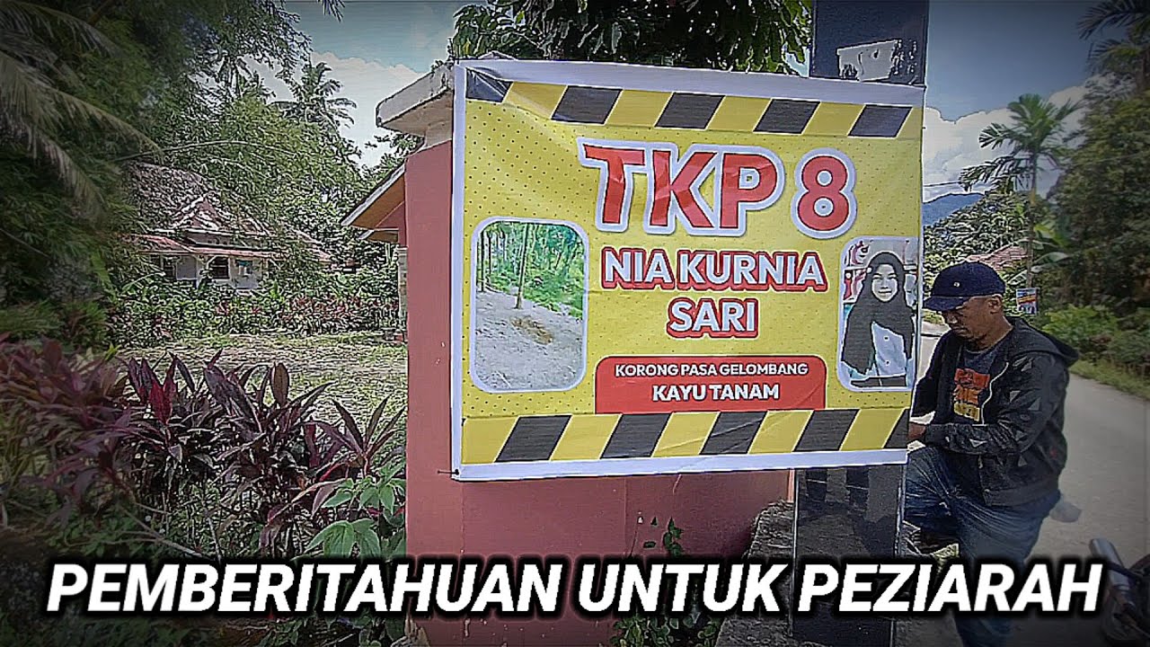 Spanduk Pemberitahuan TKP 8 Udah Terpasang Untuk Memudahkan Para Peziarah Menuju Ke Lokasi