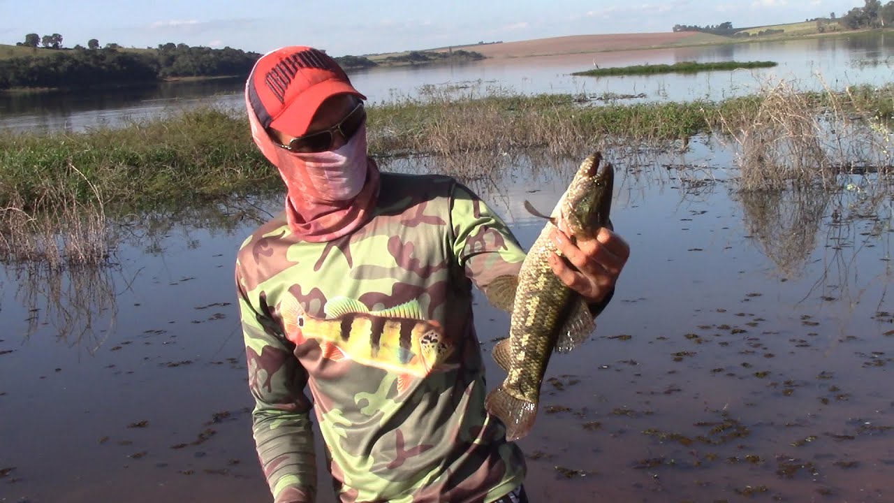 PESCARIA DE TRAÍRA MAROBÁ E TUCUNARÉ  NO LAGO DE FURNAS