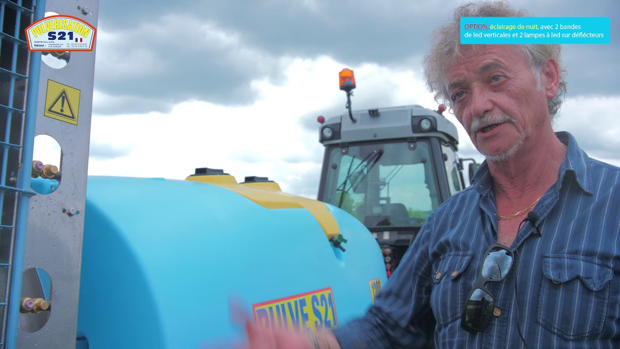 Pulvérisateur S21 Bi Turbines VD vignes réhausse déflecteurs 4 rangs