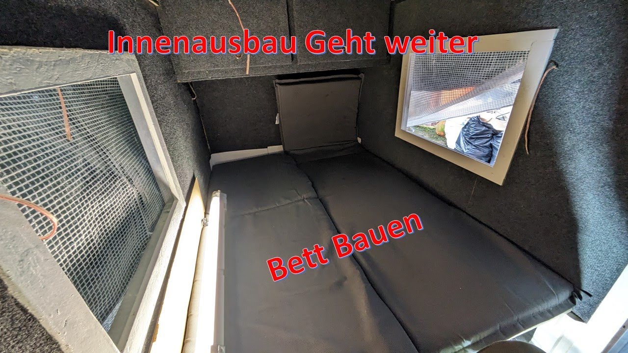 Fahrradwohnwagen 2.0 Innenausbau  Bett Bauen (Bock Bauen) Kolossos # FaWoWa 2.0 # Kolossos # FaWoWa