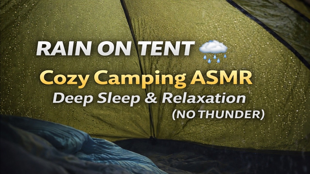 Cozy Rain Sounds Inside Tent Camping Ambience for Sleep