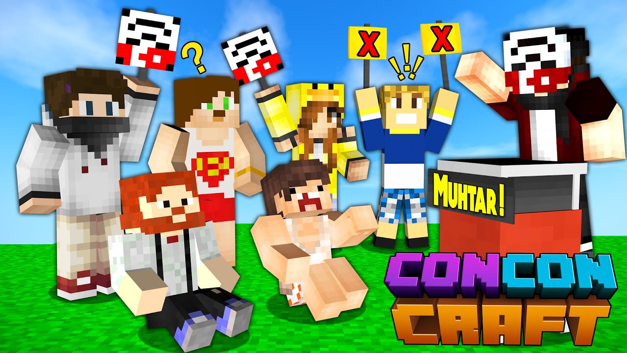 TERS MASKE CONCONCRAFT MUHTAR ADAYI !! - Minecraft