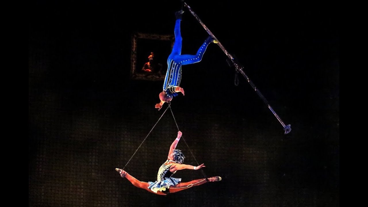 Duo Abramov - Aerial Bamboo Act in La Nouba, Cirque du Soleil