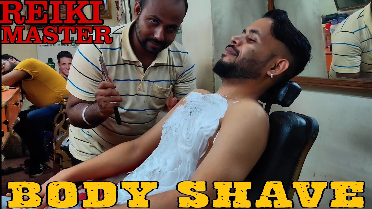 REIKI MASTER|Experience the first ever obsolete indian style body shave|ASMR