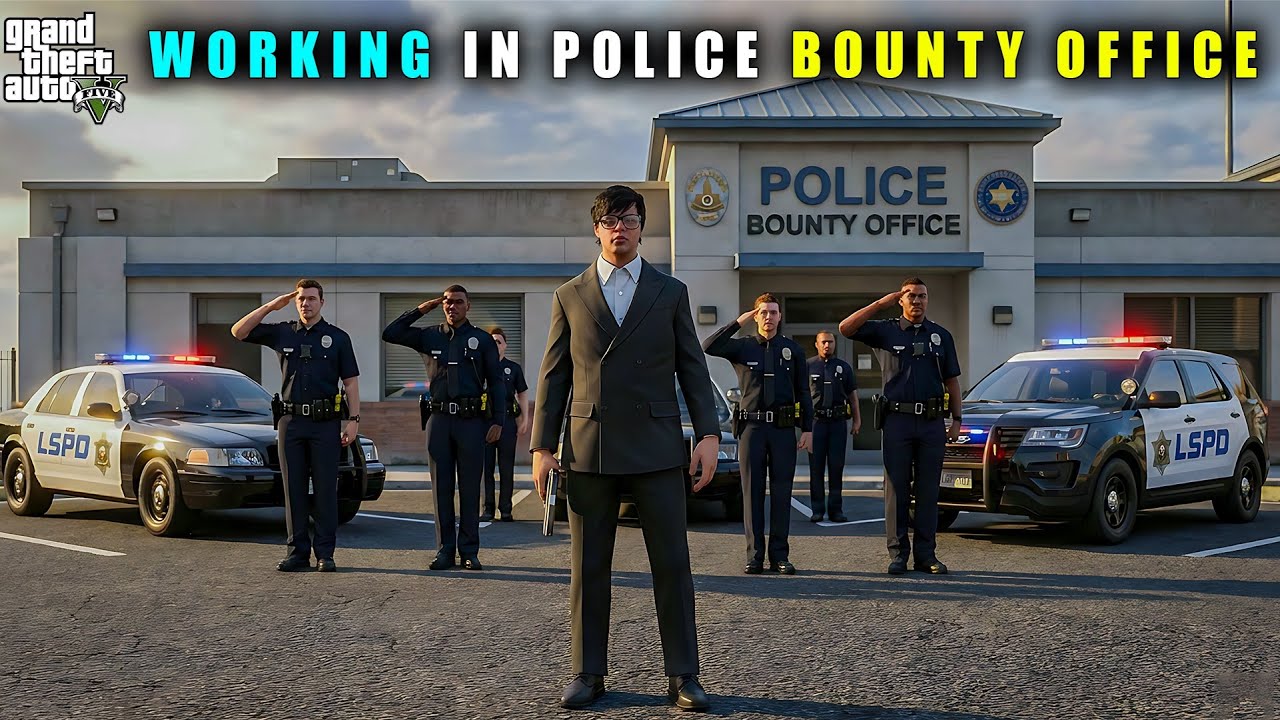 GTA 5 : FINALLY BECOME POLICE BOUNTY OFFICER || OM GAMING