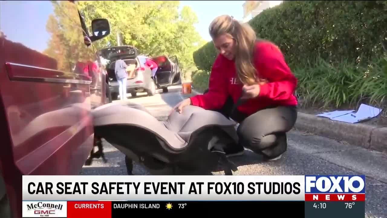 More than 100 seats checked at Car Seat Safety Event at FOX10 Studios