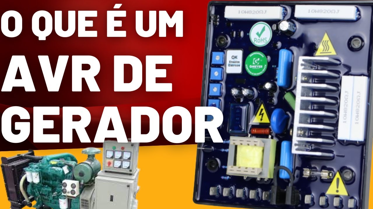 O QUE É UM AVR ou PLACA REGULADORA DE TENSÃO como ligar no grupo gerador 